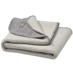 Disana DoubleFace Boiled Wool Baby Blanket - Grey/Natural - Home & HobbyLittle Zen One4255796728195