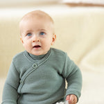 Disana Knit Wrap Cardigan Organic Merino Wool Jade Baby Carrier Accessories