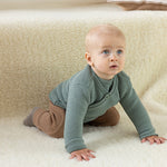 Disana Knit Wrap Cardigan Organic Merino Wool Jade Baby Carrier Accessories