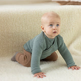 Disana Knit Wrap Cardigan Organic Merino Wool Jade Baby Carrier Accessories