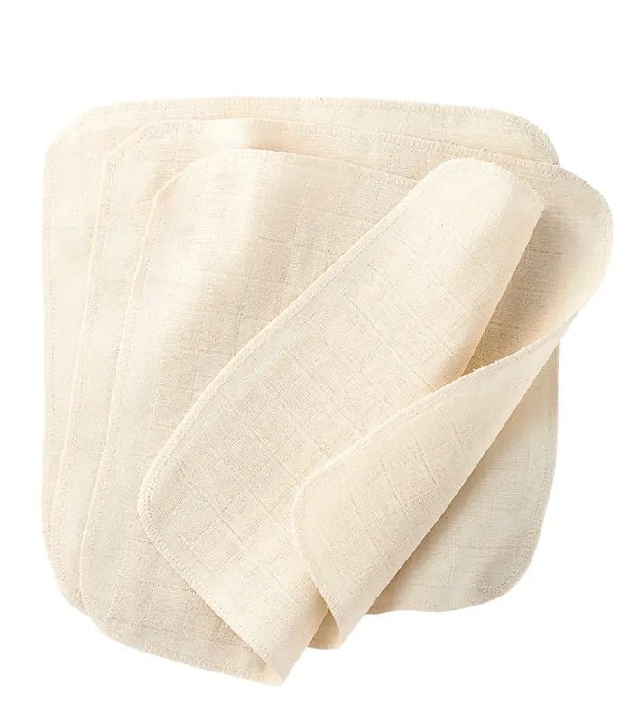 Disana Muslin Washcloth Natural Pack of 5baby Carrier Accessories