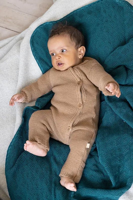 Disana Organic Merino Wool Knit Baby Coverall Caramel Baby Carrier Accessories
