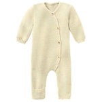 Disana Organic Merino Wool Knit Baby Coverall - Natural - Baby Carrier AccessoriesLittle Zen One4250021641058
