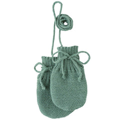 Disanababy Mittens Organic Woolknit Dusty Jade B2b