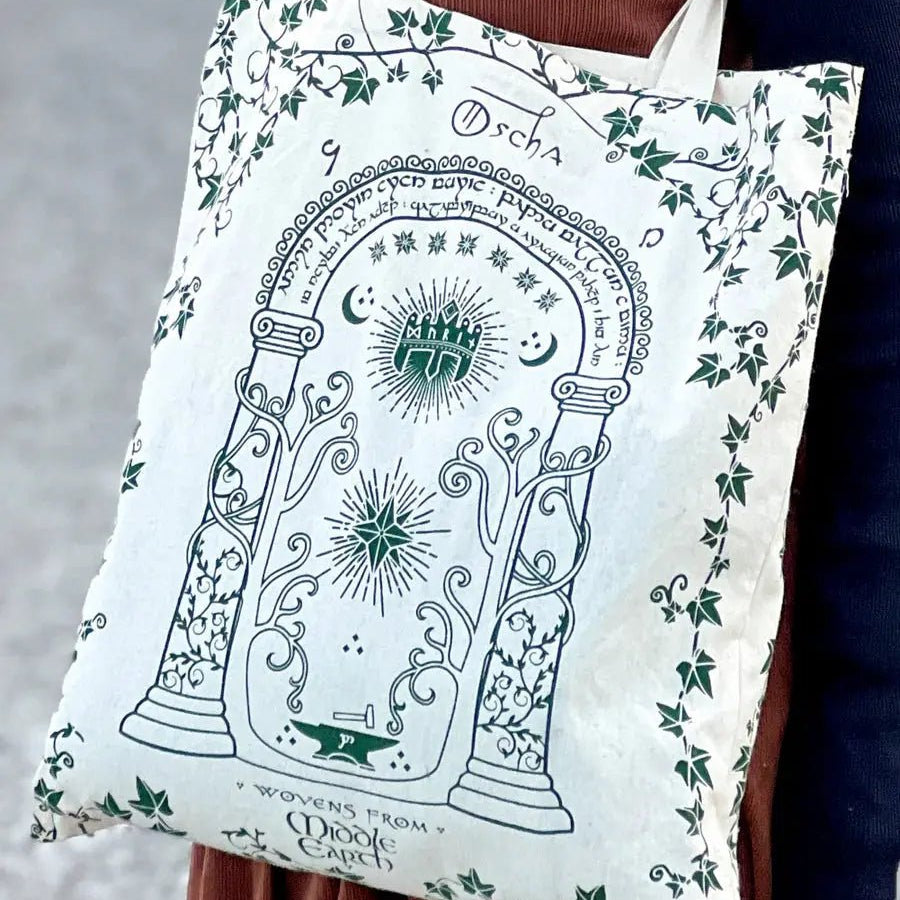Doors of Durin Eco Tote Bag by Oscha Bags