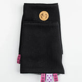 Ebony Black Drool Pads & Reach Straps by LennyLamb