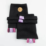 Ebony Black Drool Pads Reach Straps