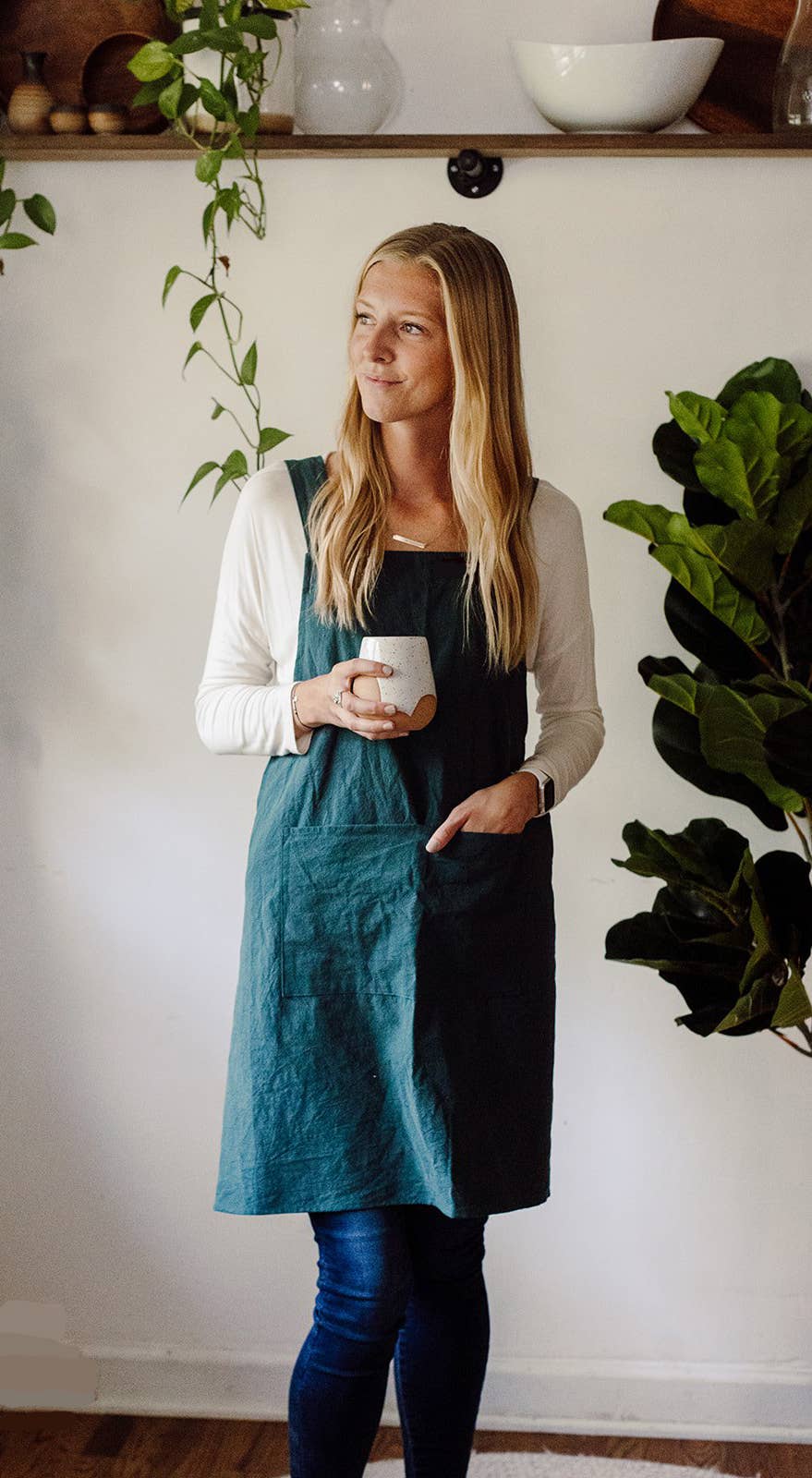 Cross Back Apron Cate Paper Co. at Little Zen One