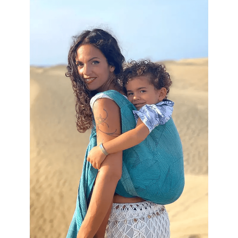 Fronds Glade Toddler Cairis Half Buckle by Oscha - Half Buckle CarrierLittle Zen One41143376