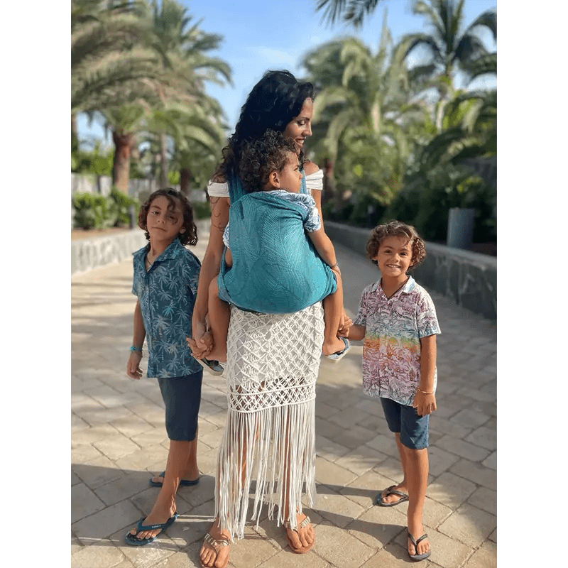 Fronds Glade Toddler Cairis Half Buckle by Oscha - Half Buckle CarrierLittle Zen One41143376