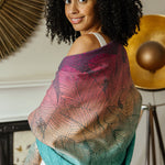 Fronds Paradise Shawl by Oscha Oscha at Little Zen One