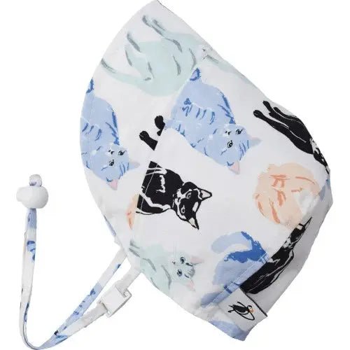 Garden Cat Organic Cotton Infant and Toddler Upf50 Sun Protection Bonnet Baby