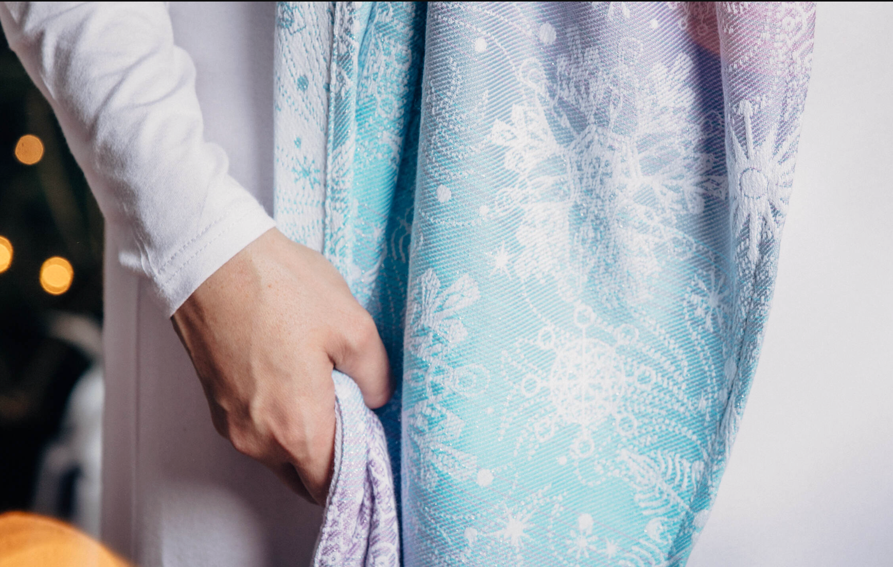 Glittering Snow Queen Fabric