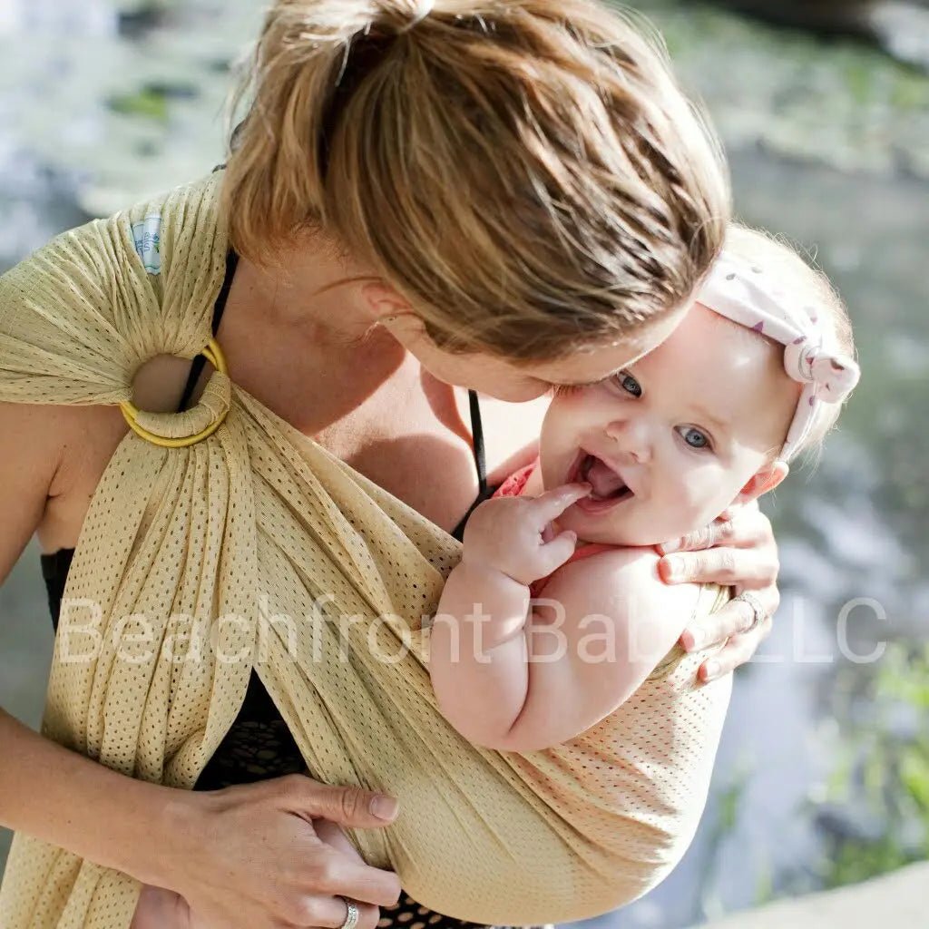 Gold Sand Water Ring Sling by Beachfront Babywater Carrier