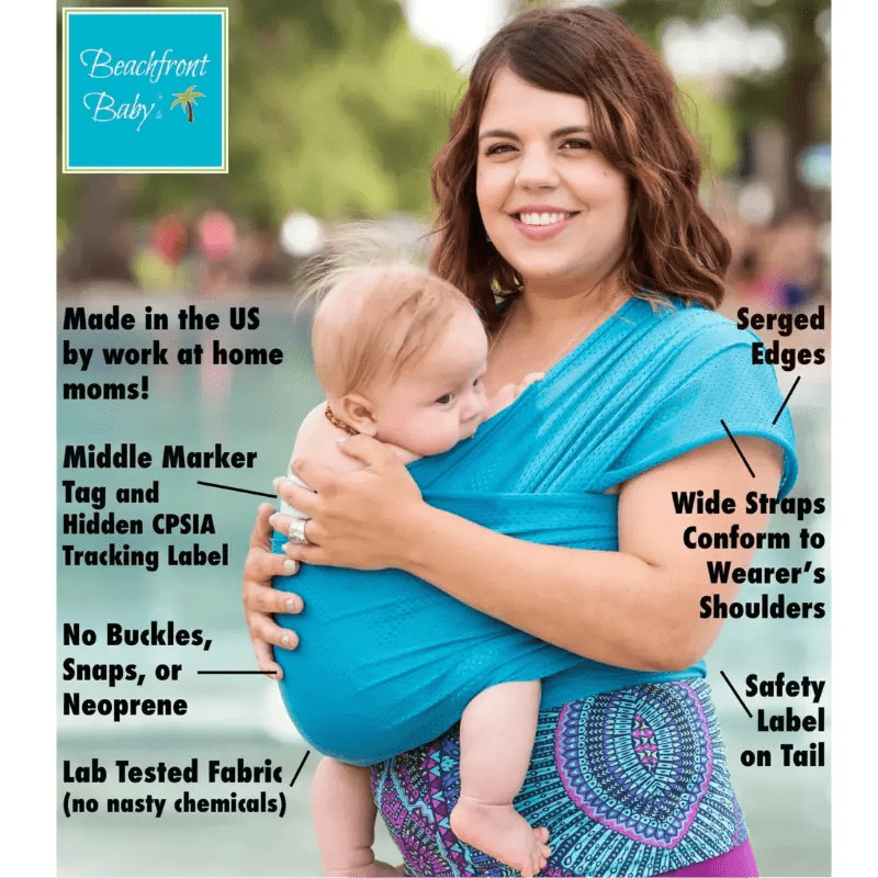 Golden Sand Water Wrap by Beachfront Babywater Carrier