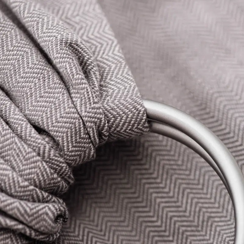 Grey Herringbone Ring Sling