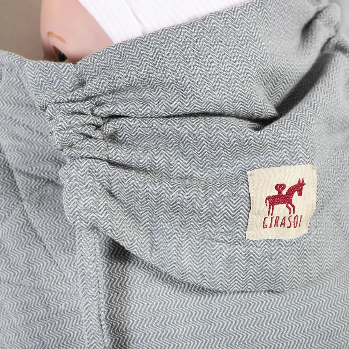 Grey Herringbone WrapMySol Half Buckle by Girasol - Half Buckle CarrierLittle Zen One4157026048