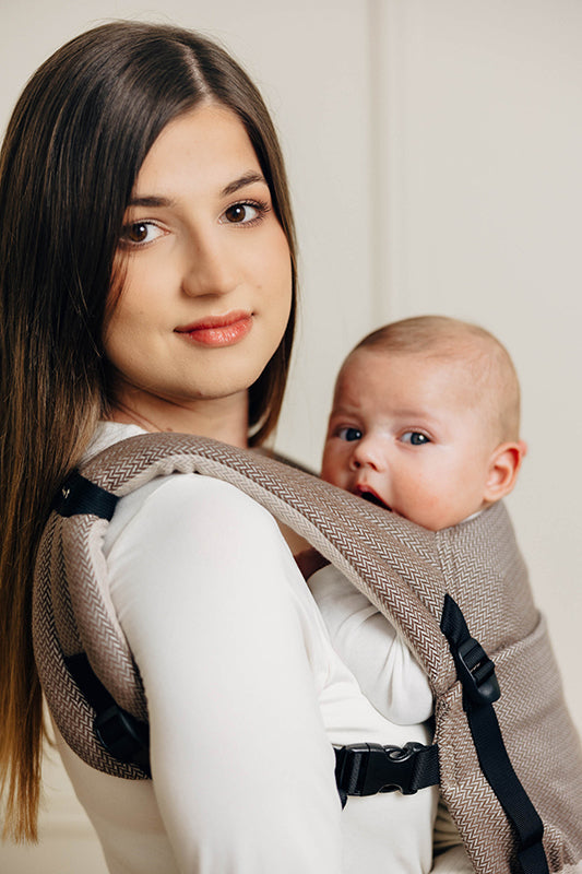 Herringbone Cafe Latte LennyLight by Lennylamb LennyLamb at Little Zen One