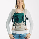 Herringbone Emerald Baby Carrier Hood by LennyLamb - Baby Carrier AccessoriesLittle Zen One65790800