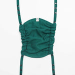 Herringbone Emerald Baby Carrier Hood