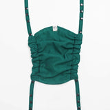 Herringbone Emerald Baby Carrier Hood