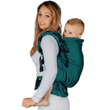 Herringbone Emerald LennyPreschool Carrier