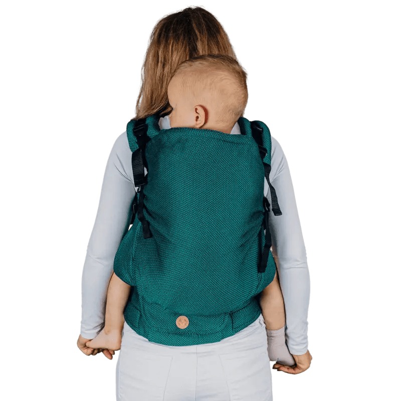 Herringbone Emerald LennyPreschool Carrier