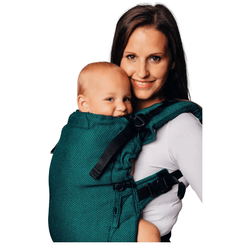 Herringbone Emerald LennyUpGrade by LennyLamb - Buckle CarrierLittle Zen One5907557722476