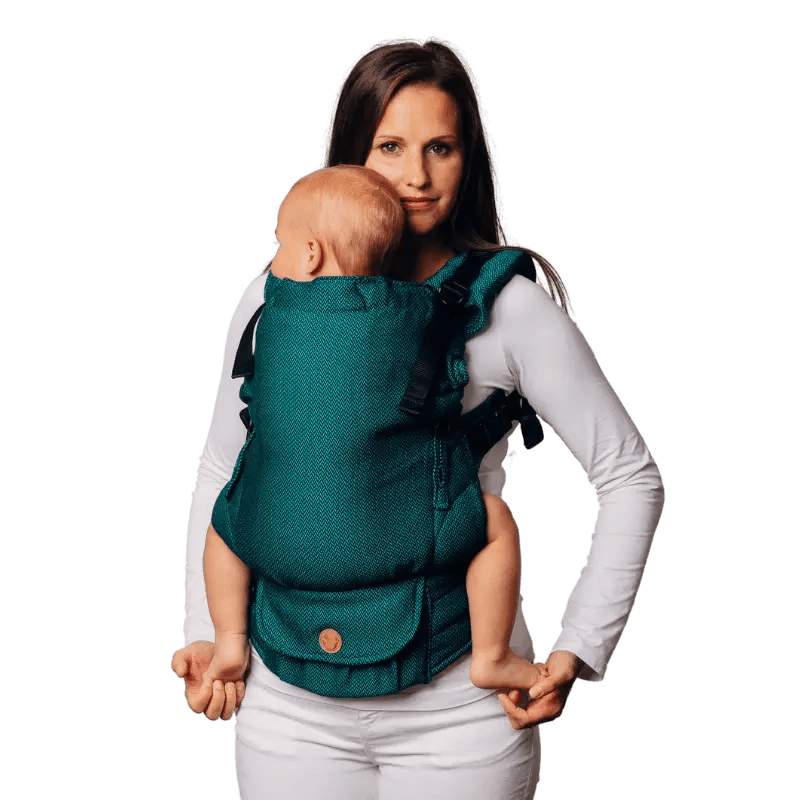 Herringbone Emerald LennyUpGrade by LennyLamb - Buckle CarrierLittle Zen One5907557722476