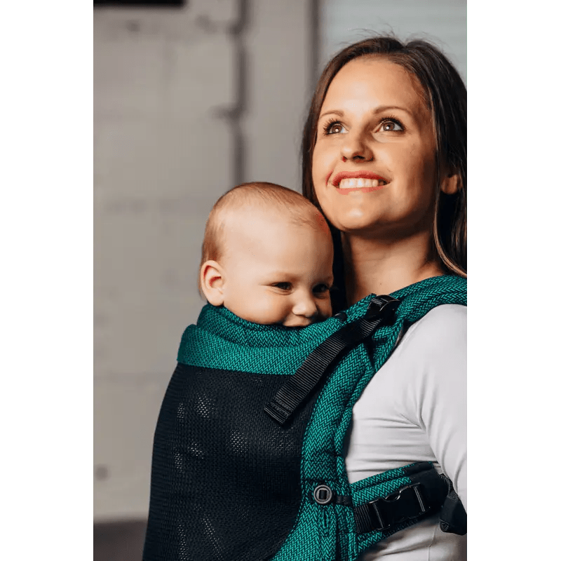 Herringbone Emerald LennyUpGrade by LennyLamb - Buckle CarrierLittle Zen One5907557726382