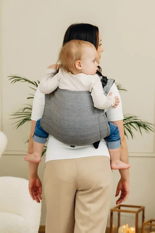 Herringbone Ombre Grey Toddler Onbuhimo PRO by LennyLamb - OnbuhimoLittle Zen One5907557789332