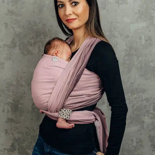 Herringbone Ombre Pink Woven Wrap by Lennylamb - Woven WrapLittle Zen One5907557725033