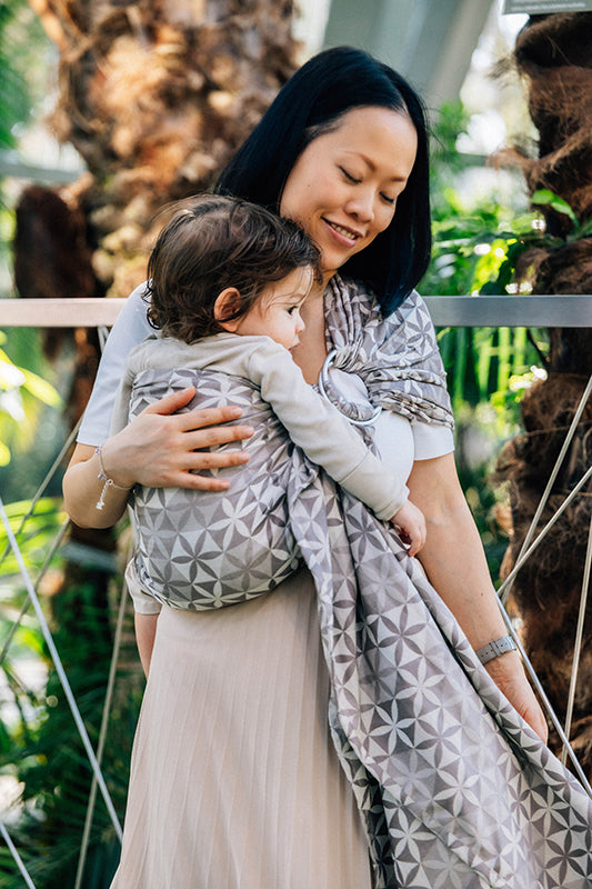 Hexaflowers Mirror Ring Sling by LennyLamb LennyLamb at Little Zen One