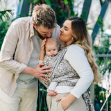 Hexaflowers Mirror Woven Wrap by LennyLamb LennyLamb at Little Zen One