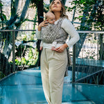 Hexaflowers Mirror Woven Wrap by LennyLamb LennyLamb at Little Zen One