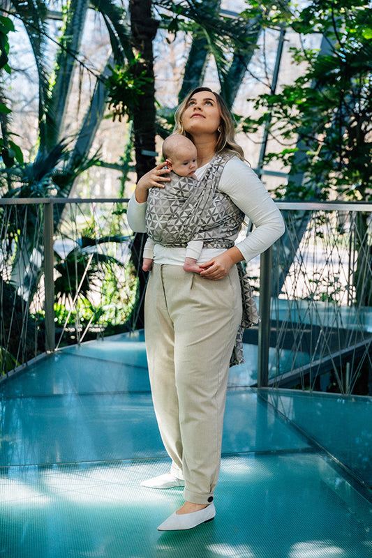 Hexaflowers Mirror Woven Wrap by LennyLamb LennyLamb at Little Zen One