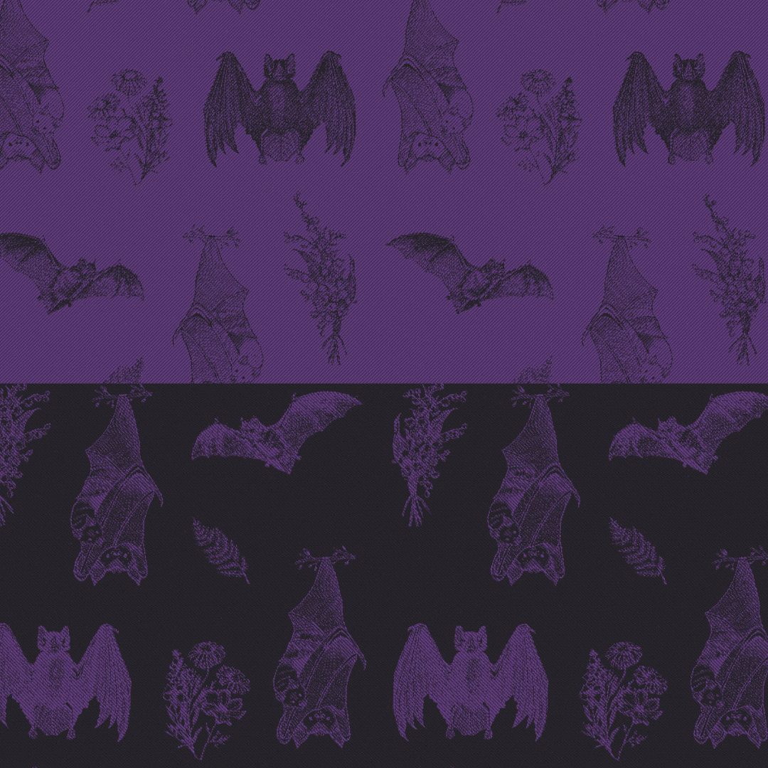 Its Bats Purple Scrunchie