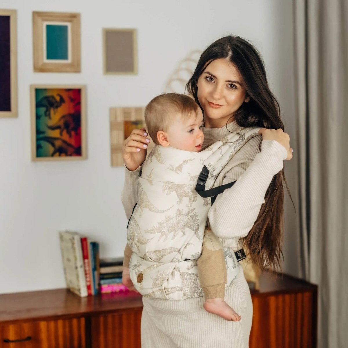 Jurassic Park Ice Desert LennyLight Baby Carrier by LennyLamb - Buckle CarrierLittle Zen One5907557783682