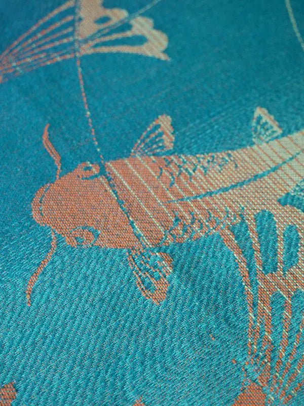 Koi Carp Fabric Piece by Oscha Fabric