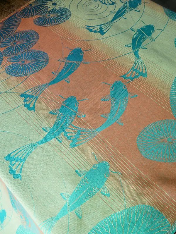Koi Carp Fabric Piece by Oscha Fabric
