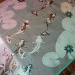 Koi Macaron Fabric Piece by Oscha Fabric