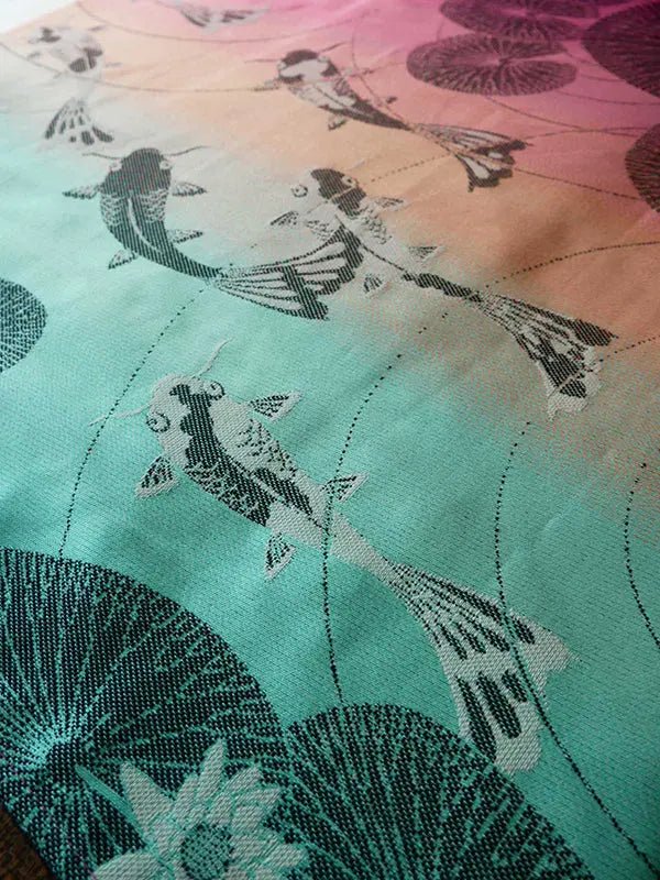 Koi Macaron Fabric Piece by Oscha Fabric