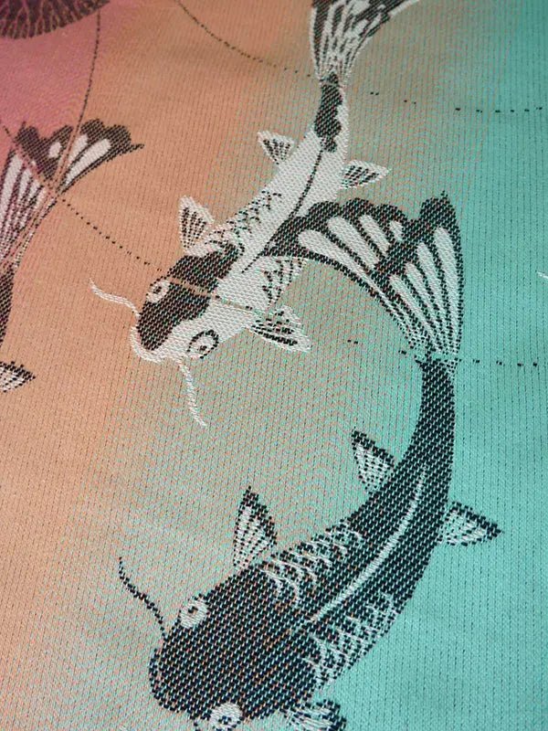 Koi Macaron Fabric Piece by Oscha Fabric