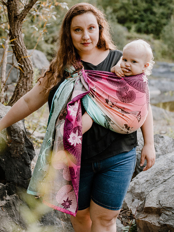 Koi Macaron Ring Sling by Oscha Oscha at Little Zen One