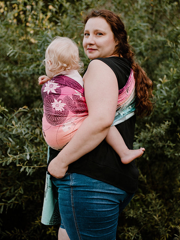 Koi Macaron Ring Sling by Oscha Oscha at Little Zen One