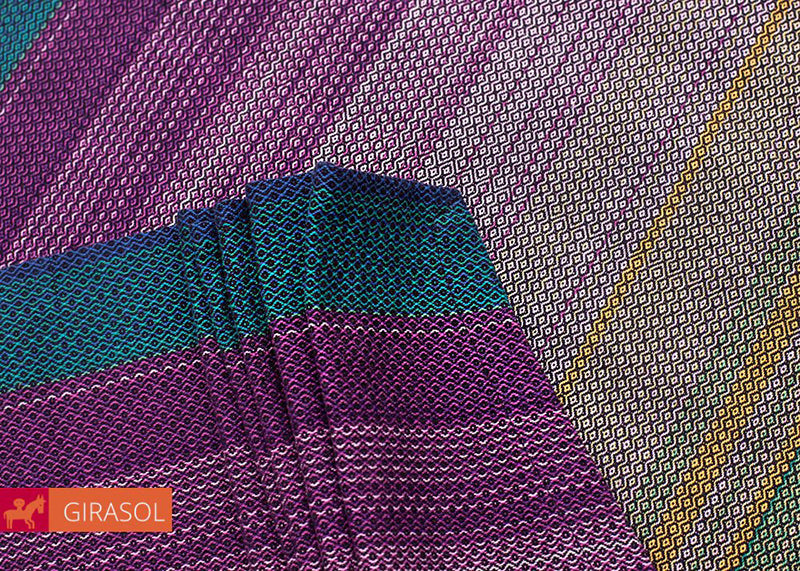 Kokiri cuervo double weft Woven Wrap by Girasol Girasol at Little Zen One