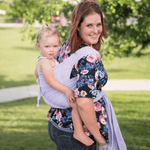 Lavender Mist Everyday Half Buckle Baby Carrier by Beachfront Baby Half Buckle