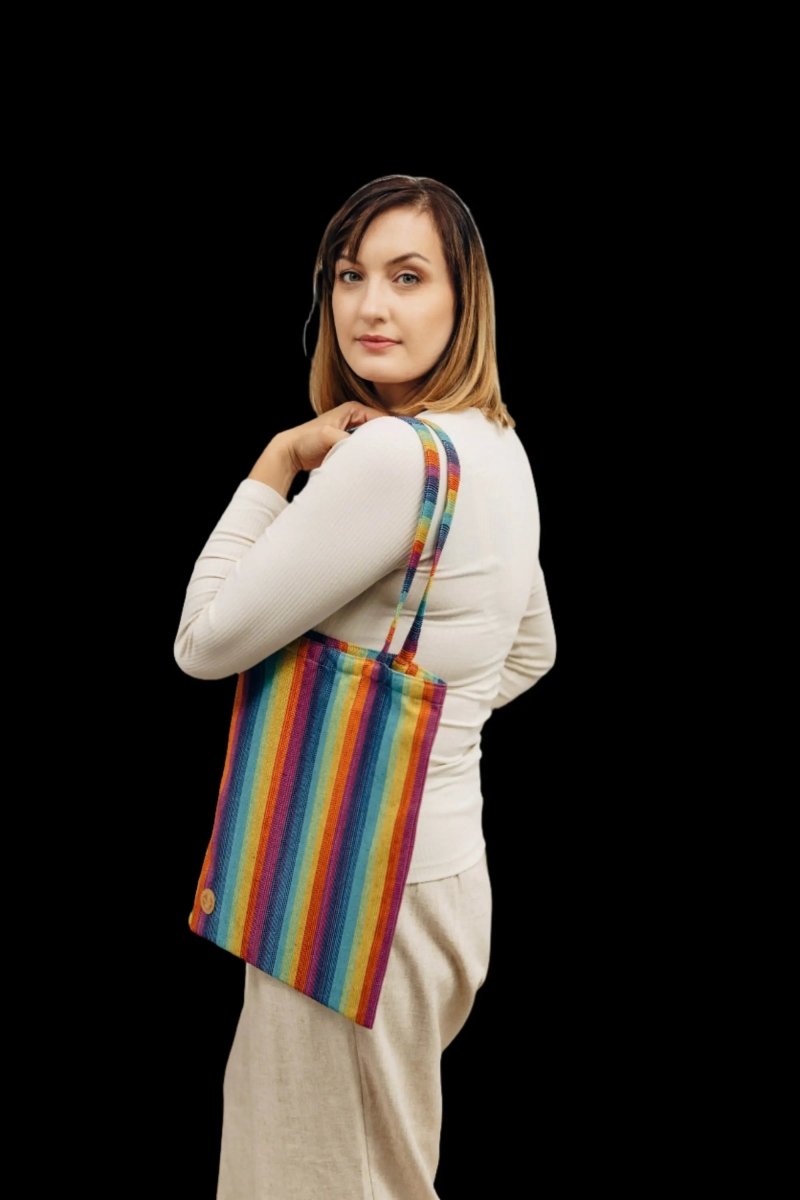 Linen Paradiso Shopping Bag by LennyLamb Bags