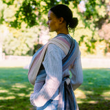 Lisca Opal Woven Wrap by Didymos, front carry, profile view