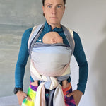 Lisca Opal Woven Wrap by Didymos, front wrap cross carry